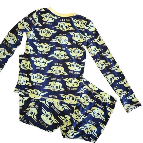 Cuddl Duds Boys Sleepwear, Star Wars Baby Yoda 2 Pc Thermal Pajama Set, Sz S - Picture 7 of 7
